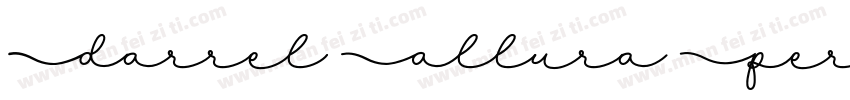 Darrel Allura Personal Use字体转换